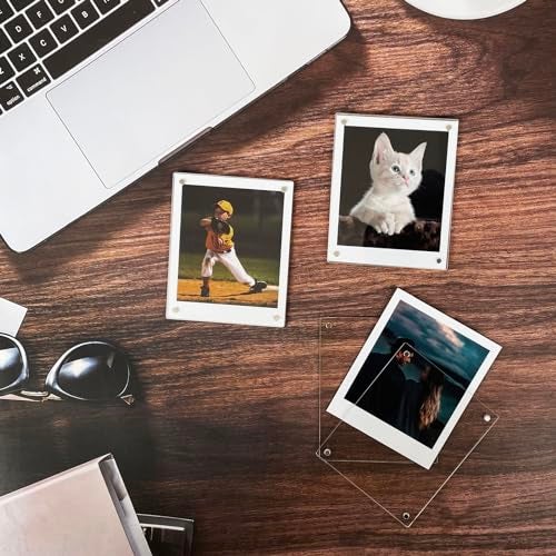SULEPE 3.5x4.25” Magnetic Polaroid Picture Frame, Fridge Magnet Frame for Polaroid Now i-Type/600/SX-70/OneStep+/Instax Square Wide 300/200/210 Photo [3 Packs 6 Panels] - Image 4