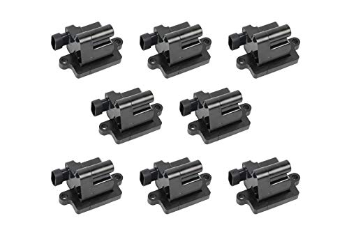 AA Ignition Ignition Coil Pack Set of 8 - Replaces 12558693, GN10298, C1208, D581 - Compatible with Cadillac, Chevy & GMC - Escalade, Silverado, Avalanche, Express 3500, Suburban, Tahoe, Sierra, Savana, Yukon - Image 1