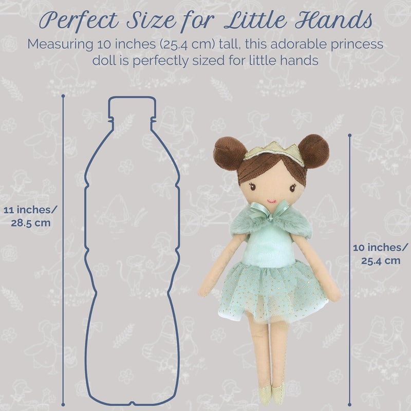 MON AMI Joelle The Princess Pocket Doll – 10 Inches | Soft Plush Princess Toy for Girls | Collectible Princess Doll for Cuddling & Play for Birthdays & Baby Showers - Image 2