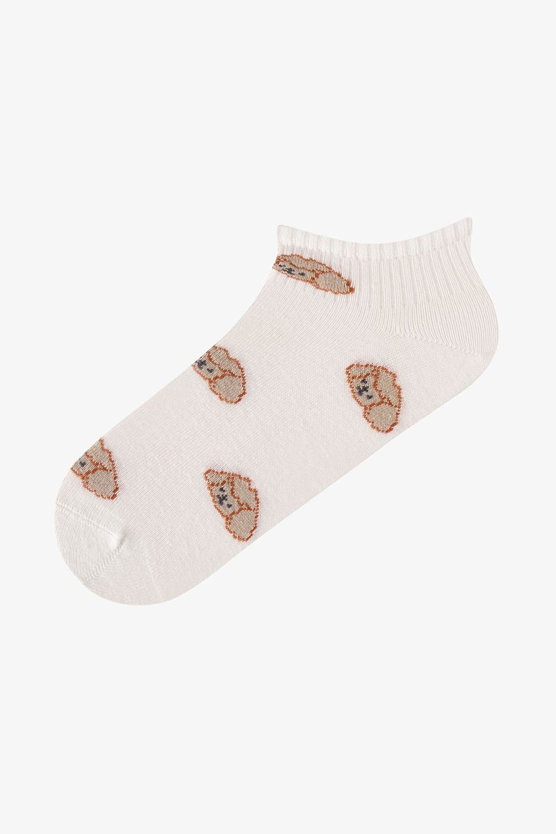 PENTI Curly Dog Dog Patterned Pair Of Ankle Socks - Image 4