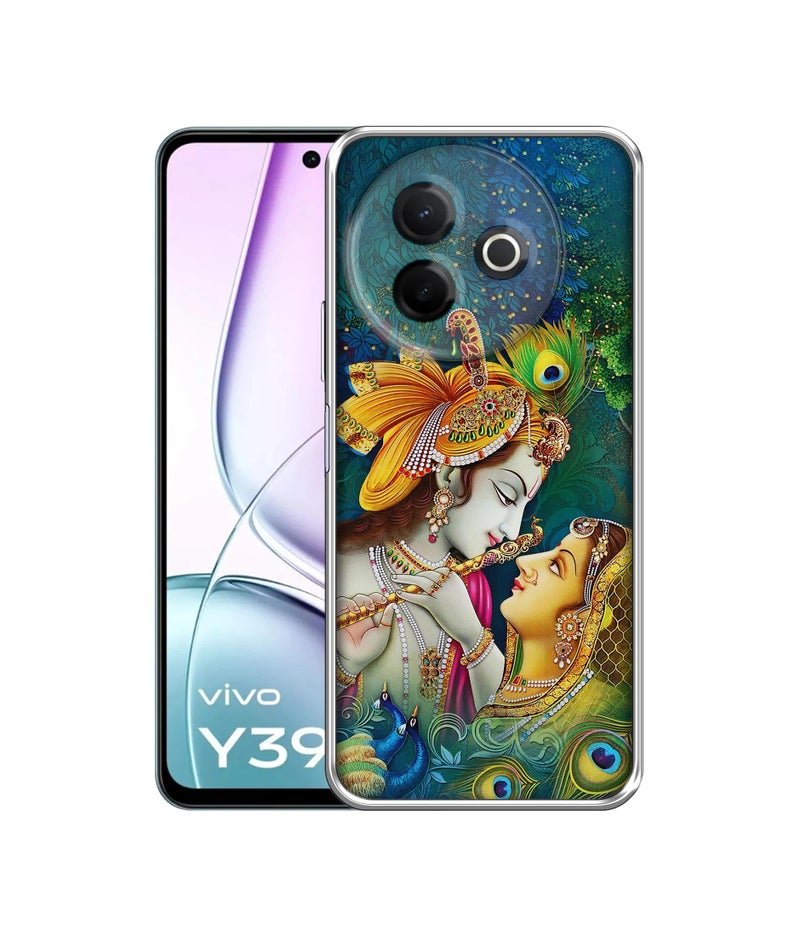 Casotec Radha Kishan Love Design Printed Silicon Soft TPU Back Case Cover for Vivo Y39 5G / Y300i 5G - Image 1