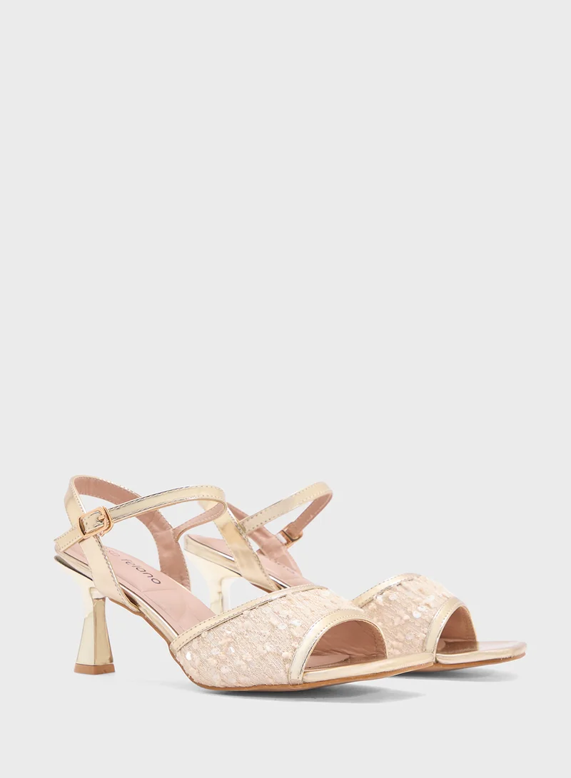 SD.Felano Sequin Heeled Sandal