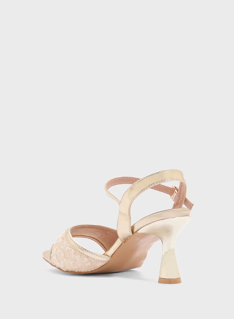 SD.Felano Sequin Heeled Sandal