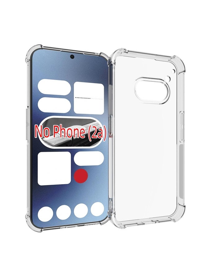 HuHa For Nothing Phone 2a Shockproof Non-slip Thickening TPU Phone Case(Transparent)  - Image 1