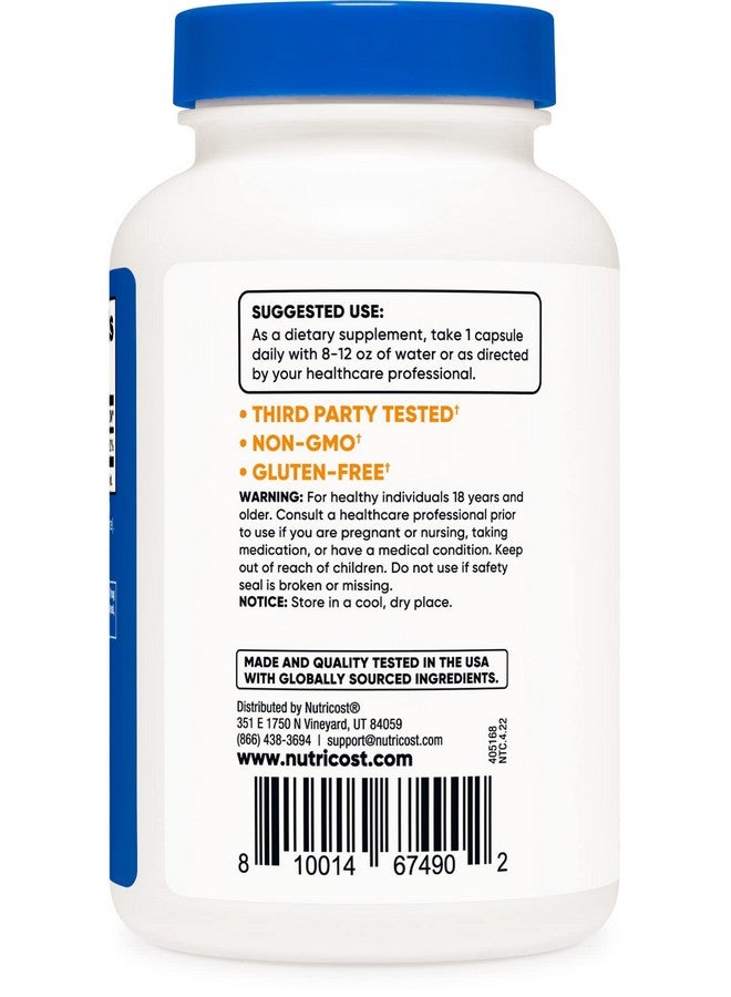 Nutricost Iodine (Natural Iodine from Organic Sea Kelp) 325mcg, 120 Capsules, Vegetarian, Non-GMO & Gluten Free - Image 3