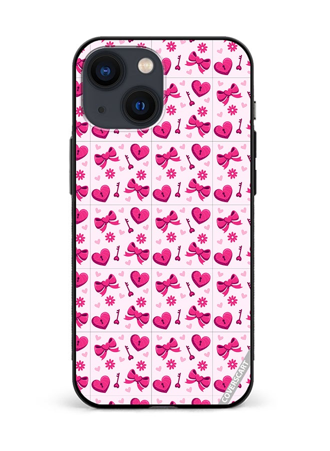 Protective Case Cover For Apple iPhone 13 Mini Love Pattern Design Multicolour