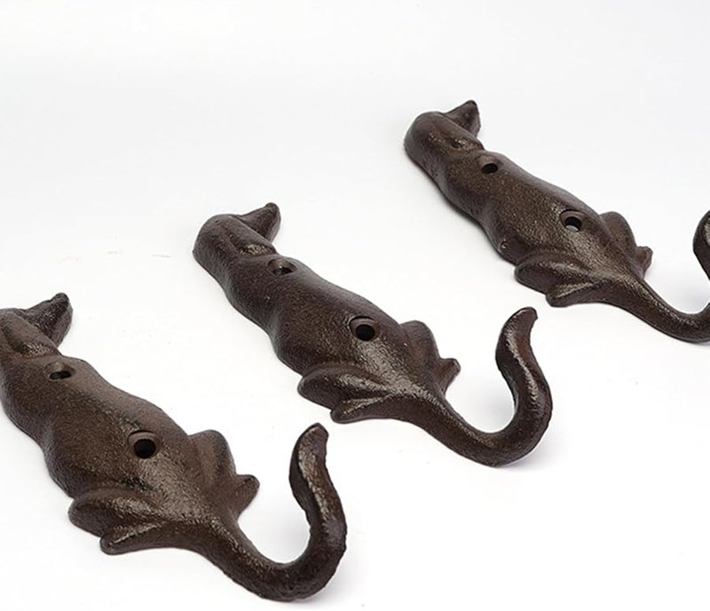 Cast Iron Dog Hook Style B Sturdy Wall Hanger for Keys and Coats Home Decor - Image 4