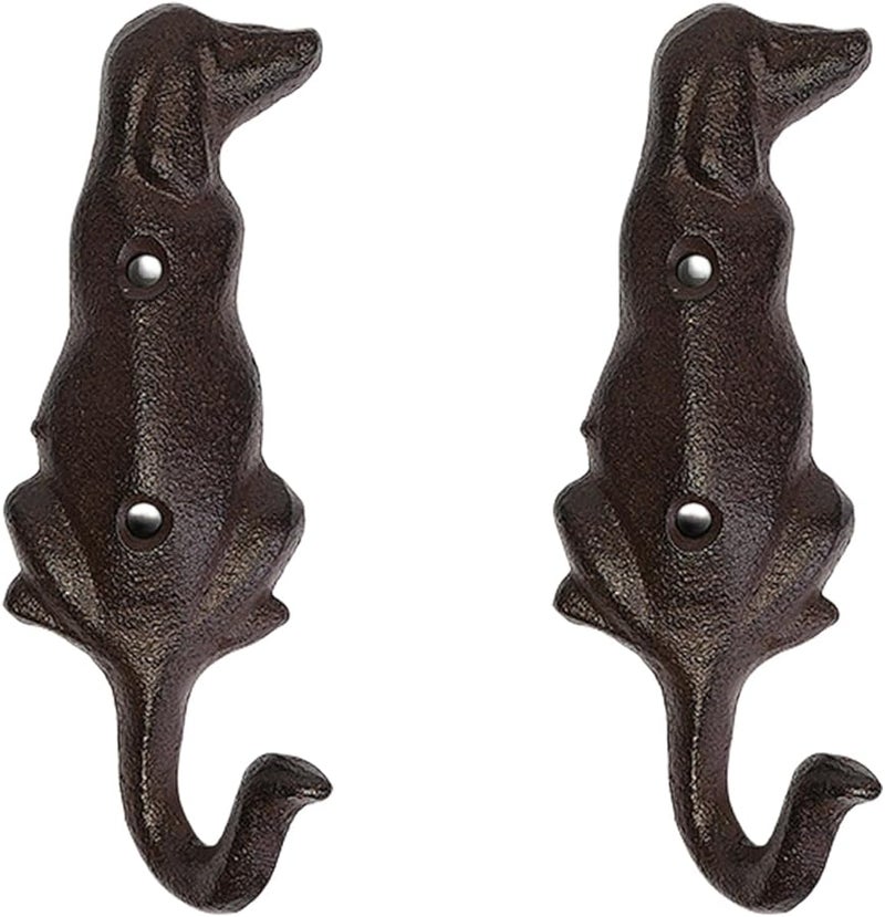 Cast Iron Dog Hook Style B Sturdy Wall Hanger for Keys and Coats Home Decor - Image 2