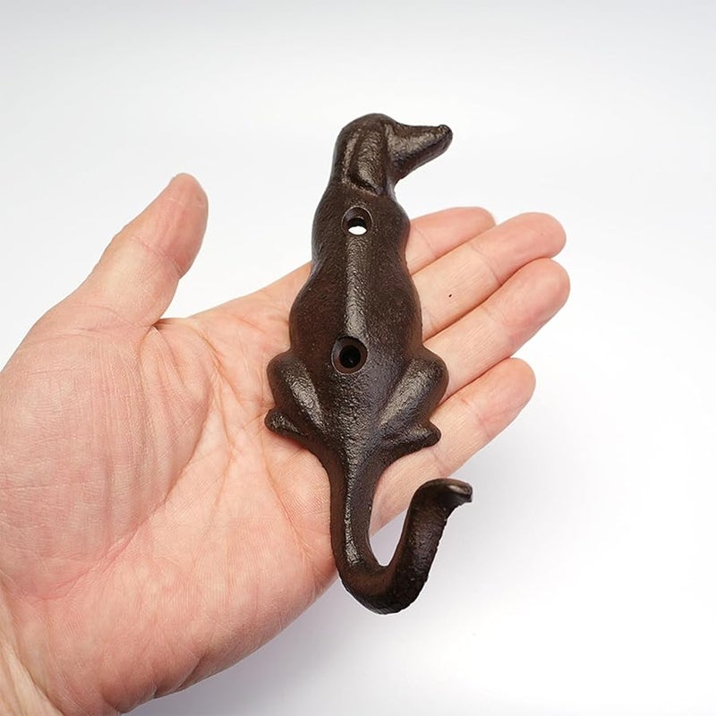 Cast Iron Dog Hook Style B Sturdy Wall Hanger for Keys and Coats Home Decor - Image 3