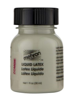 mehron Mehron Makeup Liquid Latex | SFX Makeup | Halloween Latex Makeup | Latex Glue for Skin | Prosthetic Glue 1 fl oz (30 ml) (Zombie Flesh)  - Image 1