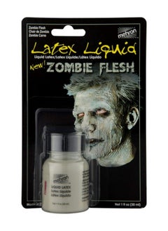 mehron Mehron Makeup Liquid Latex | SFX Makeup | Halloween Latex Makeup | Latex Glue for Skin | Prosthetic Glue 1 fl oz (30 ml) (Zombie Flesh)  - Image 2