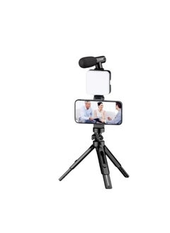 PLOKAMA Multifunctional Portable Tripod Phone Stabilizer Photography Stand with Wireless Remote Control Phone Holder LED Beauty Light Suitable for All Cell Phones  - Image 1