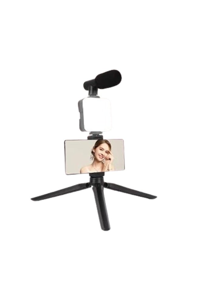PLOKAMA Multifunctional Portable Tripod Phone Stabilizer Photography Stand with Wireless Remote Control Phone Holder LED Beauty Light Suitable for All Cell Phones  - Image 2