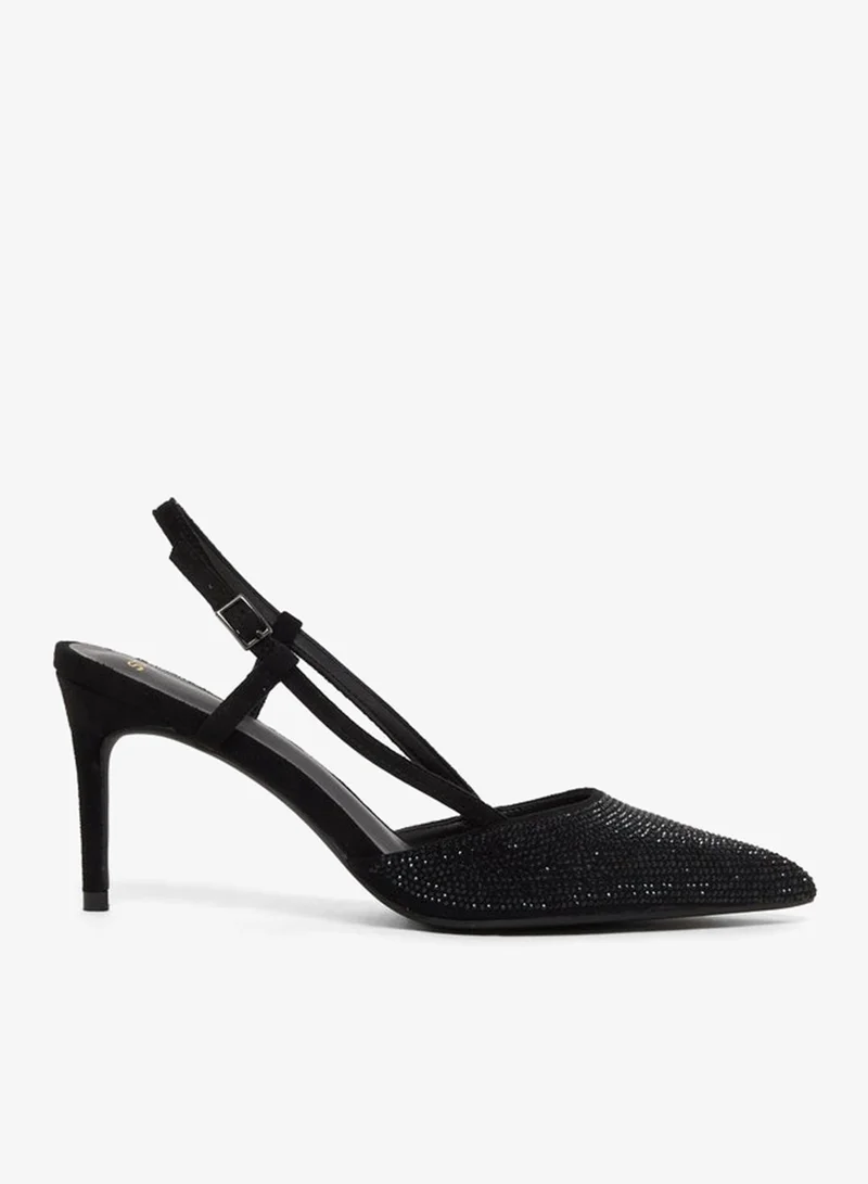 Styli Styli Embellished Stiletto Heel Slingback shoes