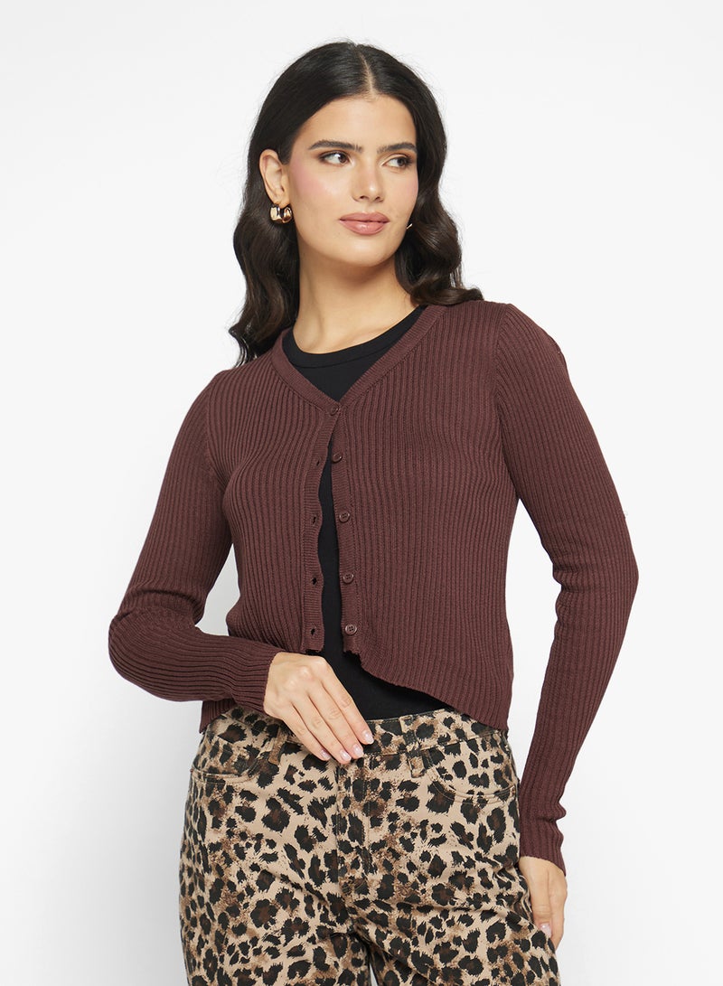 Ginger Basics Essential Kniited Button Down Cardigan - Image 1