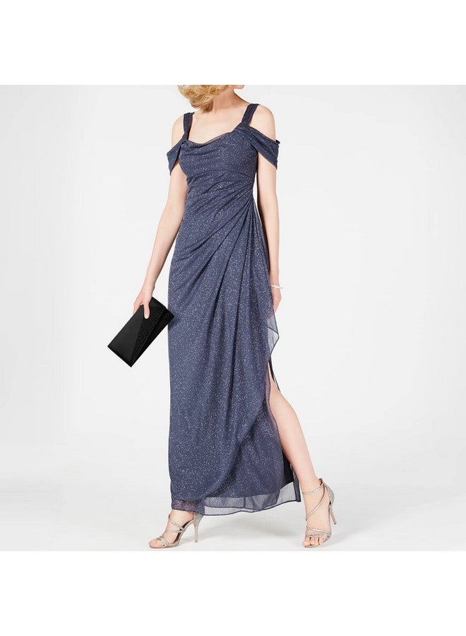 DASEIN حقائب كلتش مسائية للنساء مزينة بالأحجار اللامعة - حقائب رسمية لحفلات الزفاف وحفلات الكوكتيل والتخرج (أسود) - Image 2