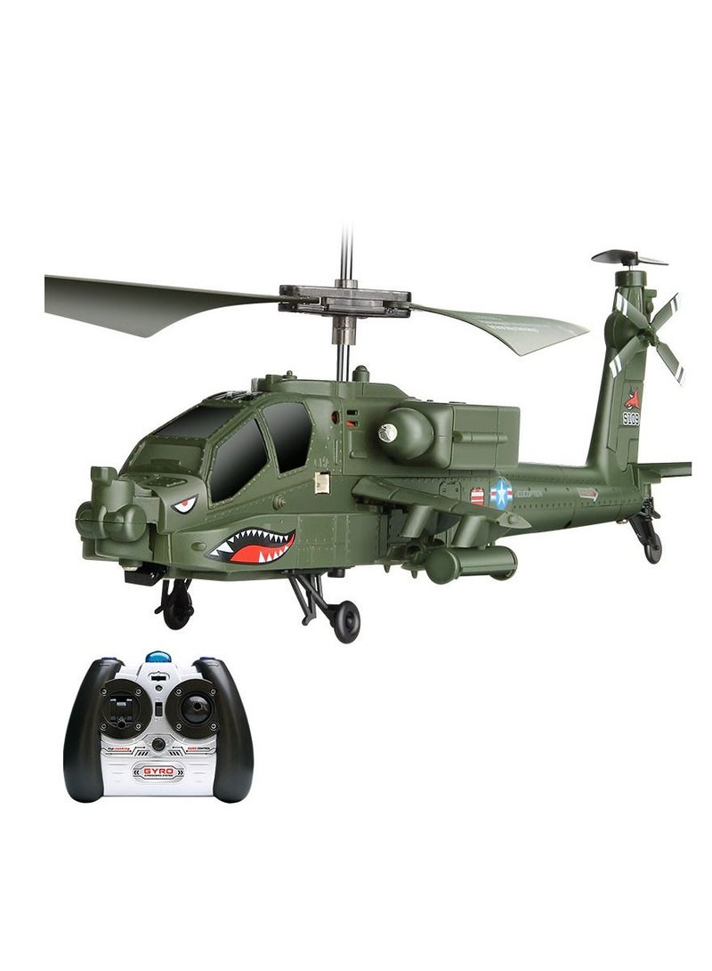 S109G AH-64 رحلة الأشعة تحت الحمراء 3.5CH نموذج طائرة عسكرية صغيرة RC مروحية 