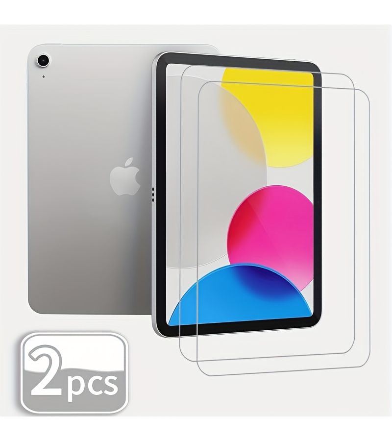 2 Pack Tempered Glass Screen Protector Ipad 10th Generation 11th Anti Fingerprint 9H Hardness - Image 2