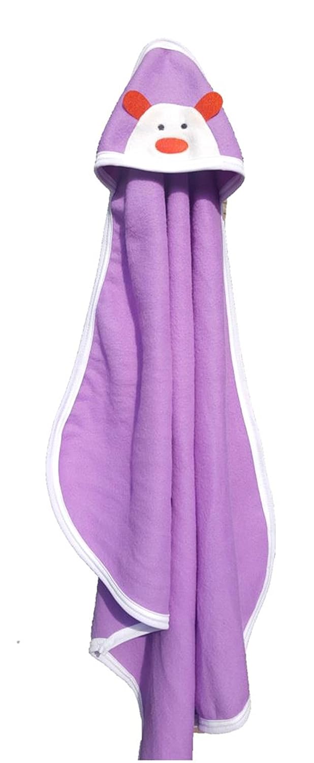 BRANDONN Newborn Original 3PCS.. Big Size (36 X 27) Cute Baby Blankets for Babies (Hotpink, Peach, Purple; Pack of 3) - Image 2