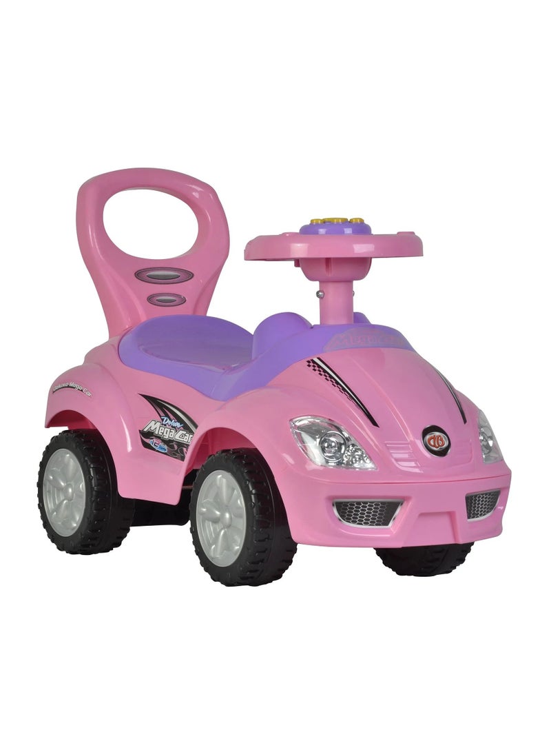 Amsham Toys Mega Car Rideon Pusher Car - Pink - Image 1