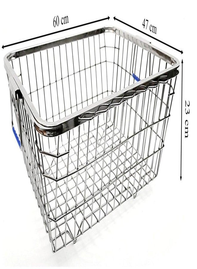 Birdwing Extra Large Stainless Steel Dish Drying Rack 60x47x23 cm – Heavy Duty Kitchen Countertop Utensil Stand with Detachable Drip Tray, Rust Proof Plate Bowl Drainer Basket - Image 3