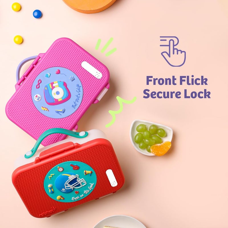 rabitat MUNCHBEE Bento Lunch Box Mad Eye 2 Years Brand Warranty Lunch Box for Kids Tiffin Box for Kids Lunch Box for School - Image 4