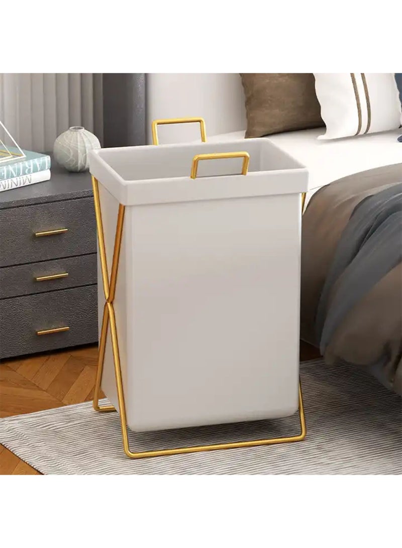 جي تي-ويل سلة الغسيل صندوق تخزين ملابس الغبار ومقاوم للماء حقيبة غسيل أنيقة قابلة للطي ومحمولة ذات سعة كبيرة - Image 3