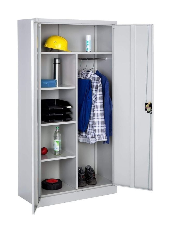 كرنك Home Office Steel Cabinet Gray Color Size L85 x W40 x H185 cm Model FC511. - Image 4