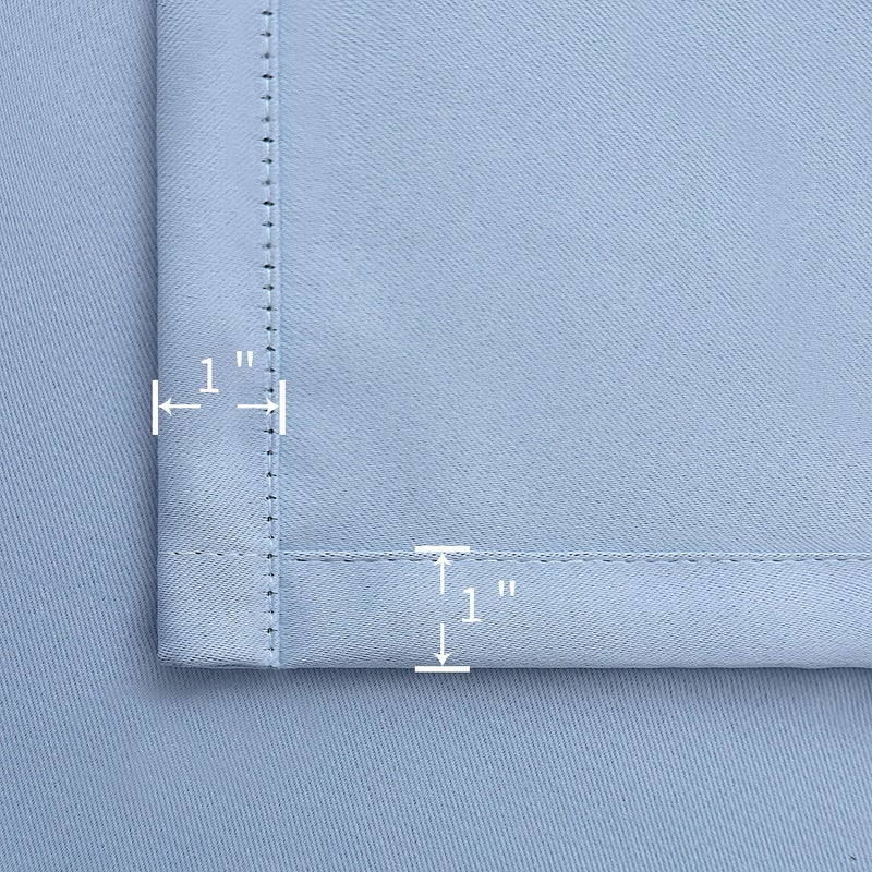 BGment Rod Pocket and Back Tab Curtains for Bedroom - Thermal Insulated Room Darkening Curtains for Living Room  2 Window Curtain Panels (52 x 72 Inch  Spa Blue) - Image 4