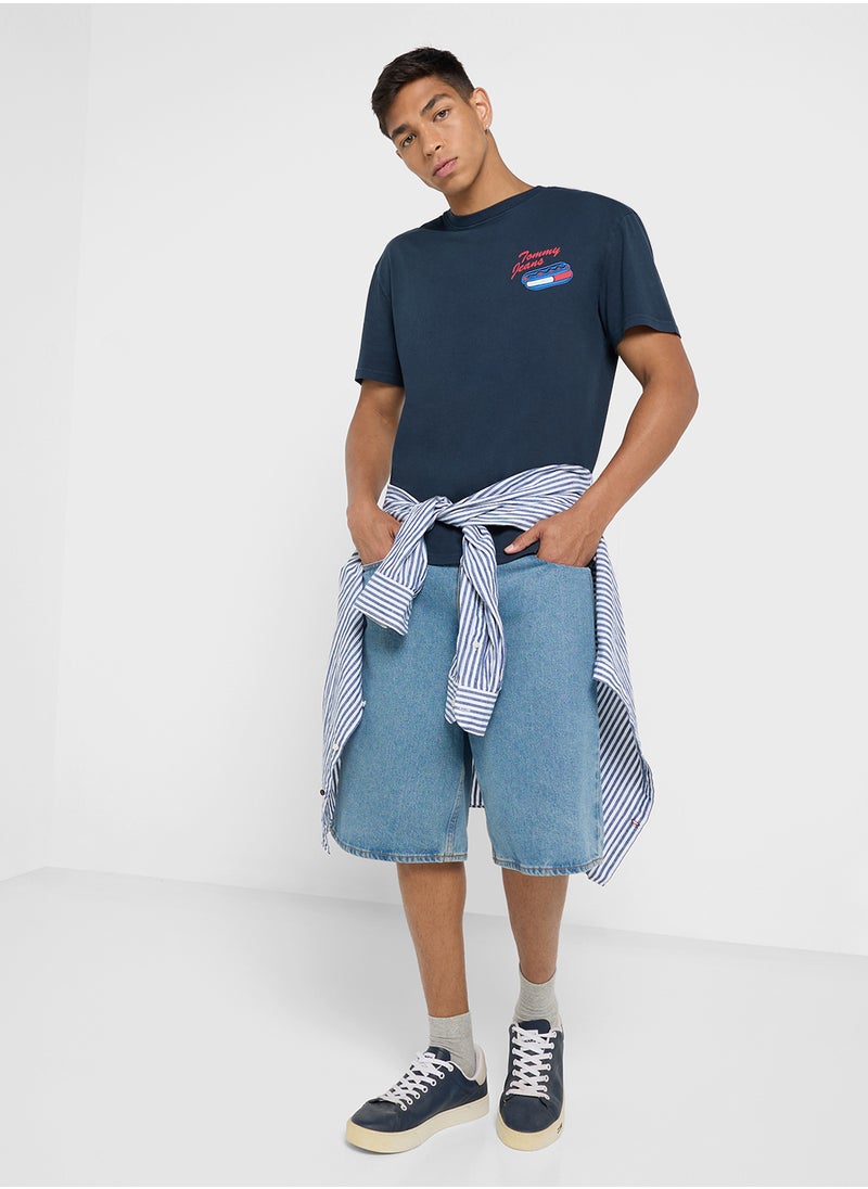 TOMMY JEANS - Logo Crew Neck T-Shirt - Image 1