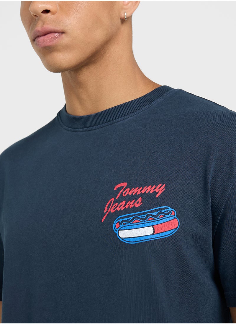 TOMMY JEANS - Logo Crew Neck T-Shirt - Image 1