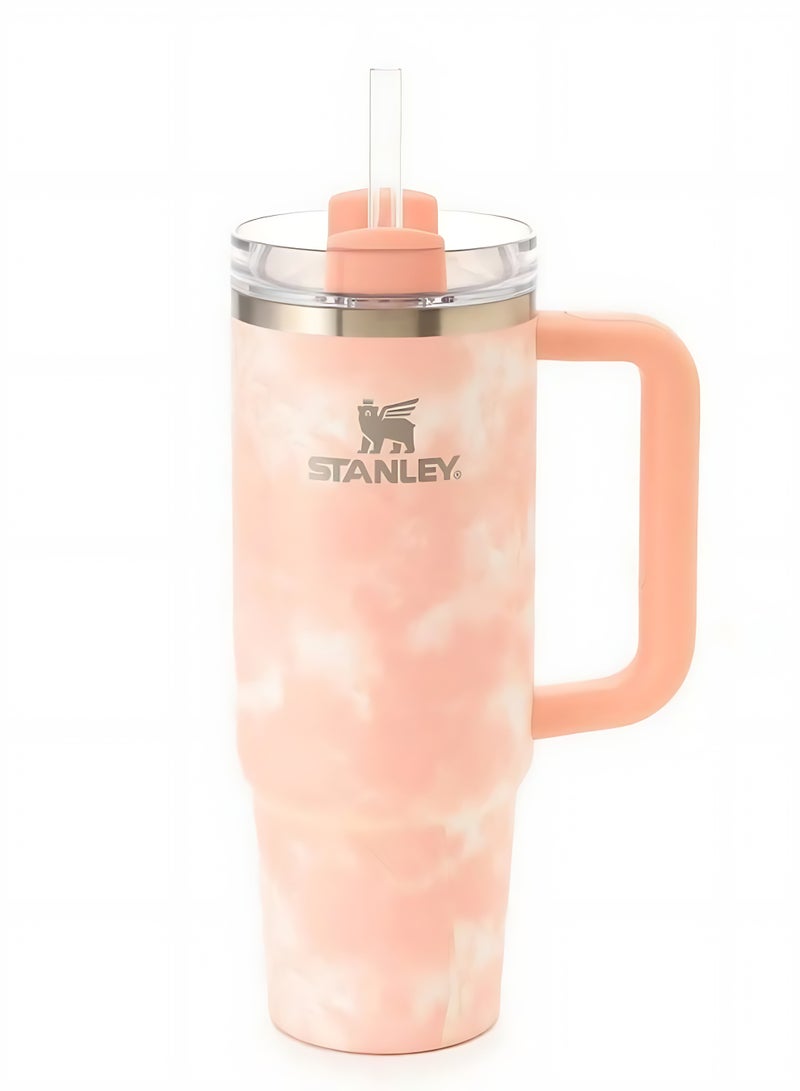 STANLEY Quencher H2.0 Flowstate Tumbler 1.2L | Metal Water Bottle with Straw, Handle & Lid | Keeps Cold for 11 Hours | Keeps Iced for 48 Hours | Dishwasher Safe | Travel Mug for Cold Drinks | 1-Pack (Shining pink) - Image 4