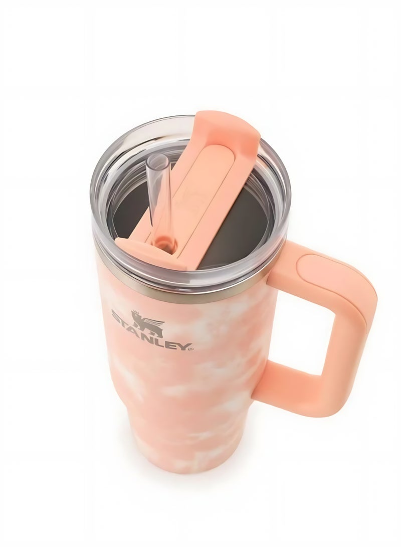 STANLEY Quencher H2.0 Flowstate Tumbler 1.2L | Metal Water Bottle with Straw, Handle & Lid | Keeps Cold for 11 Hours | Keeps Iced for 48 Hours | Dishwasher Safe | Travel Mug for Cold Drinks | 1-Pack (Shining pink) - Image 5
