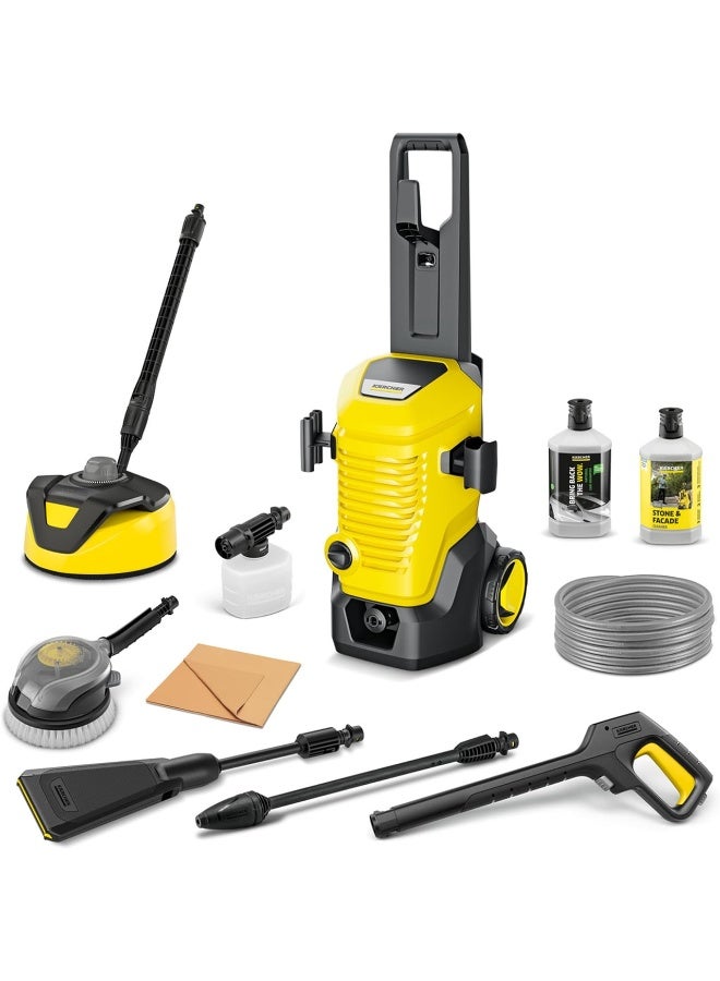 KARCHER high-pressure washer K 5 WCM Flex eco!Booster Car & Home, pressure: max. 145 bar, flow rate: 500 l/h, coverage: 40 m²/h, weight: 12.5 kg, high-pressure hose, eco!Booster, Car & Home Kit - Image 1