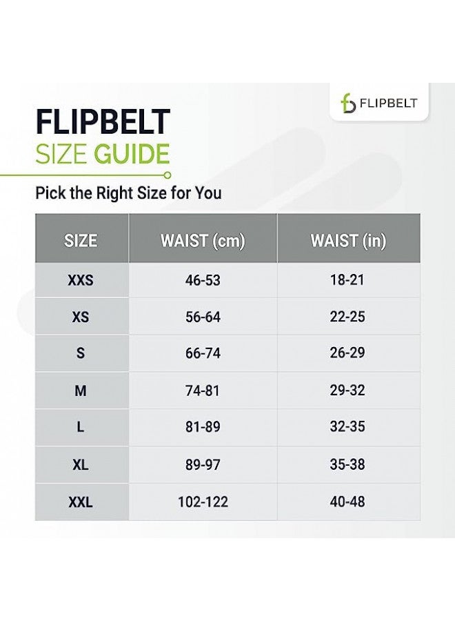 FlipBelt FlipBelt Running & Fitness Workout Belt, Black, Medium - Image 5