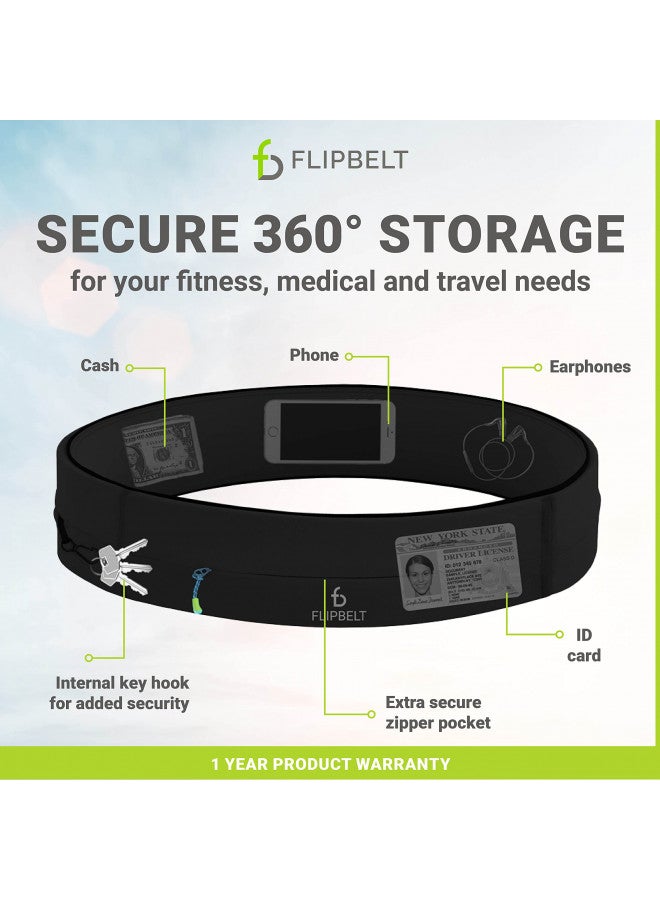 FlipBelt FlipBelt Running & Fitness Workout Belt, Black, Medium - Image 4