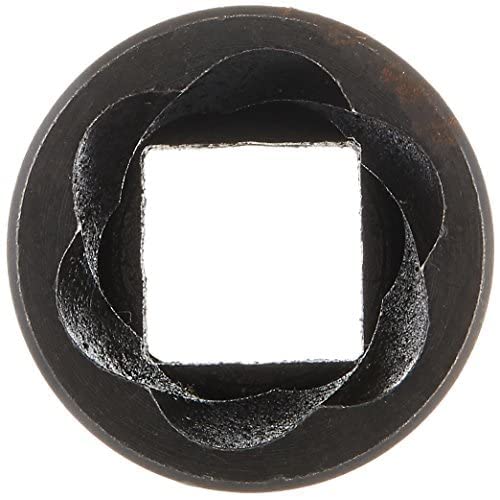 Williams 1/2 Inch Drive TURBOSOCKET Salvage Socket, Metric Size 18 mm, Remove Damaged Nuts and Bolts, Usable On All Types of Standard Nuts and Bolts, Black Industrial Finish - Image 3