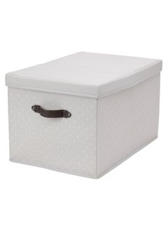 Box with gray patterned lid 35x50x30 cm