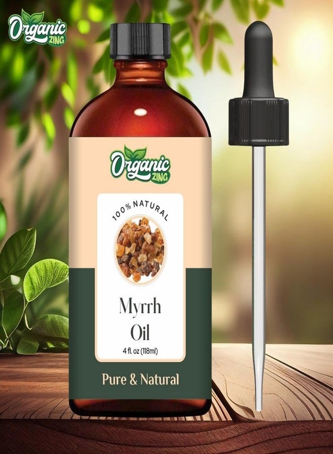 ORGANIC ZING زيت المر العضوي (Commiphora Myrrha) | زيت عطري نقي وطبيعي للتعطير، والاستخدام في أجهزة التبخير، والعناية بالبشرة، والتدليك - 118 مل / 3.99 أونصة سائلة - Image 3