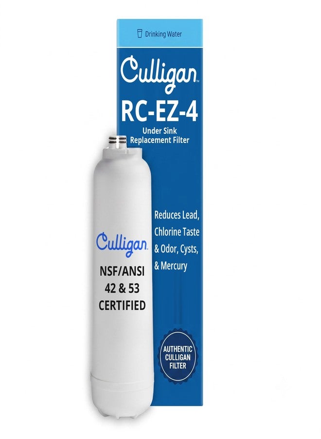 Culligan Rc 4 Ez-Change Premium Water Filtration Replacement Cartridge, 500 Gallons, White - Image 1