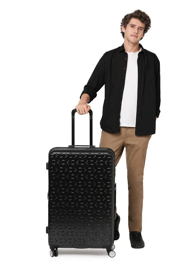 CALVIN KLEIN Fly Control Hardside Spinner Luggage On Wheels, Ultra Lightweight ABS, 4 Double Wheels