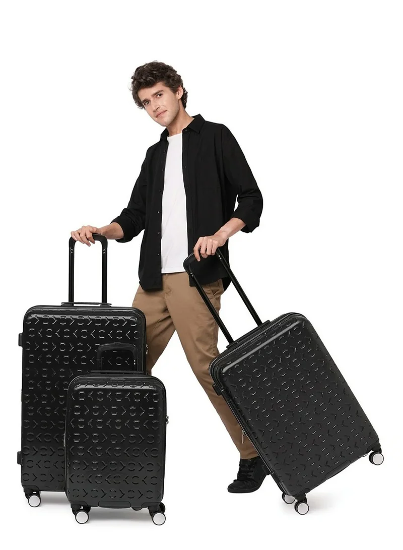 CALVIN KLEIN Fly Control Hardside Spinner Luggage On Wheels, Ultra Lightweight ABS, 4 Double Wheels