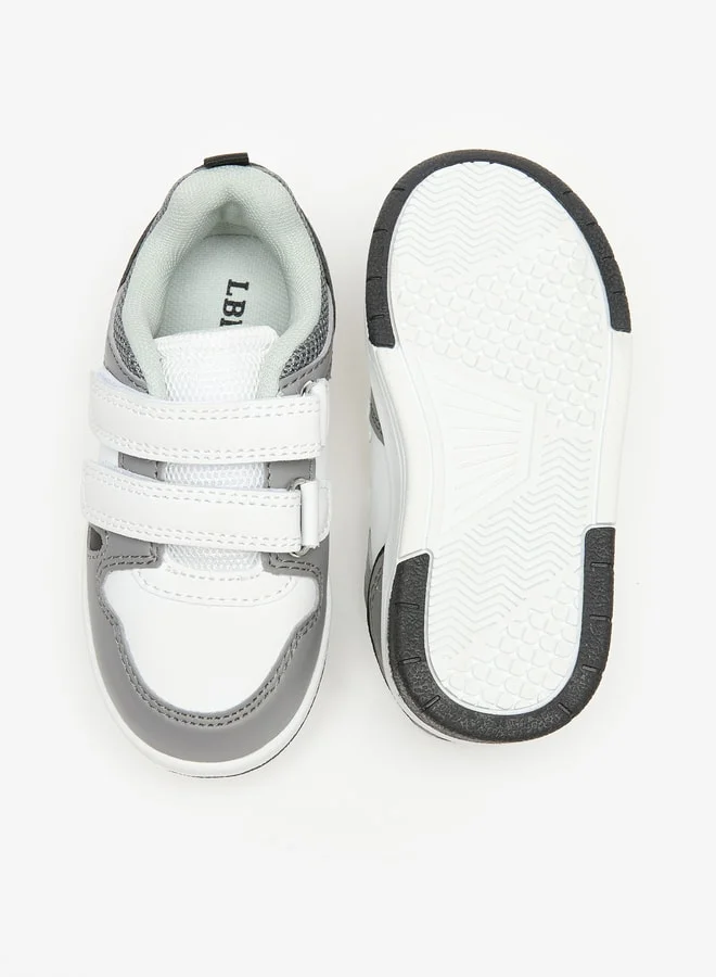LBL by Shoexpress Boys Colourblock Sneakers With Hook And Loop Closure