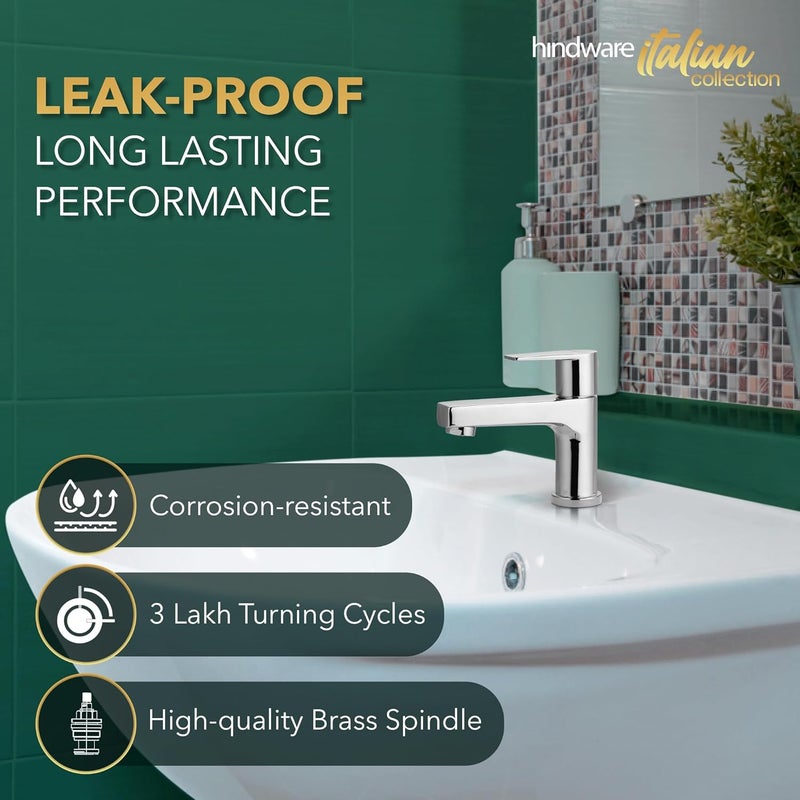 Hindware F360001CP Pillar Cock Element with Chrome Finish 12Year Manufacturer Warranty - Image 5