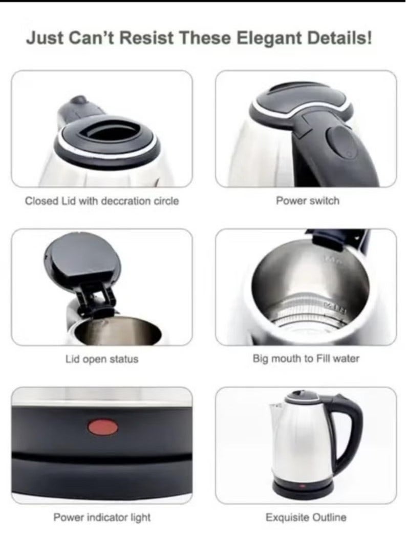 Denx Electric Kettle With Tea Tray & Automatic Shut-Off Feature, Transparent Glass Tea Maker With Filter - Image 3