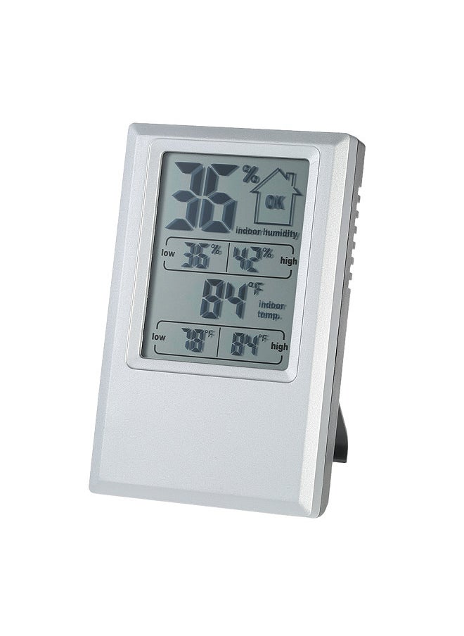Generic - °C/°F Digital Thermometer Hygrometer Indoor Temperature Humidity Meter Max Min Value Comfort Level Display - Image 1