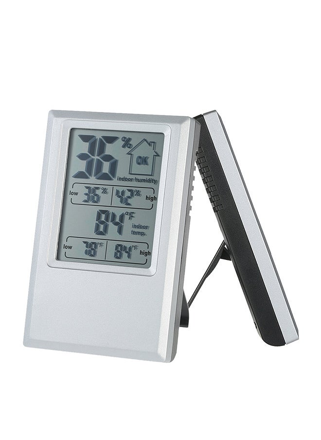 Generic - °C/°F Digital Thermometer Hygrometer Indoor Temperature Humidity Meter Max Min Value Comfort Level Display - Image 1