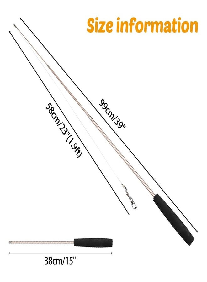DONGKER Cat Teaser Wand,Retractable Kitten Fishing Pole Toy for Cat Kitten Reduce Boredom(Not Include Replacement) - Image 4