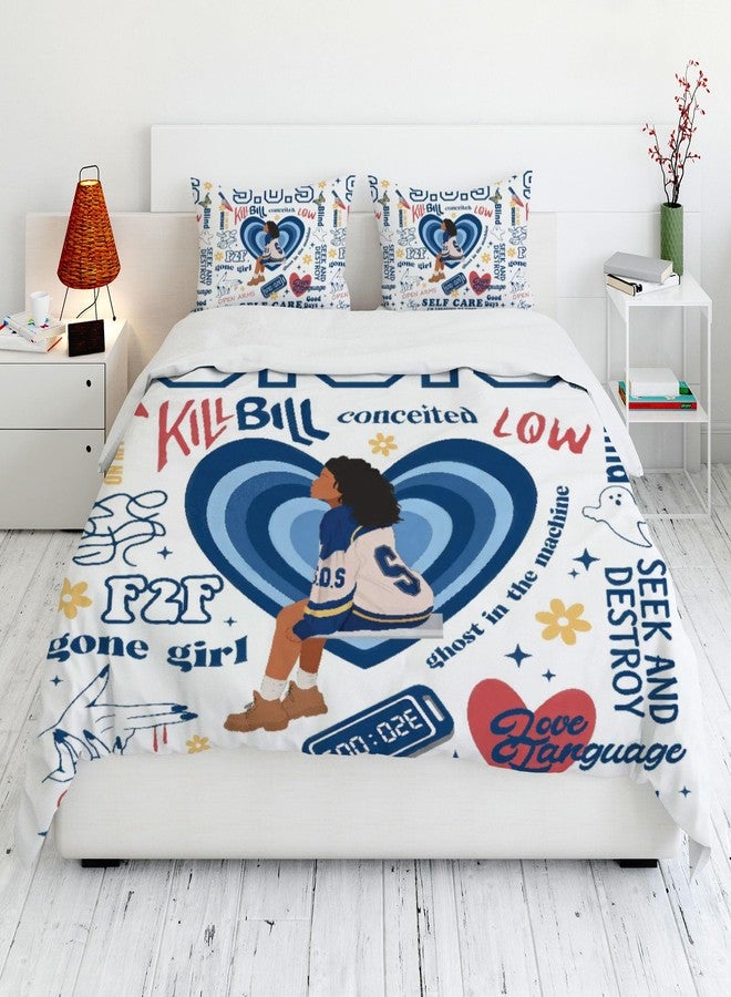 Allenjoy Full Size Soul Goddess Comforter Set R&B Bed Bedding Sets Bedroom Decor with 2 Pillowcases SC00206-005 - Image 2