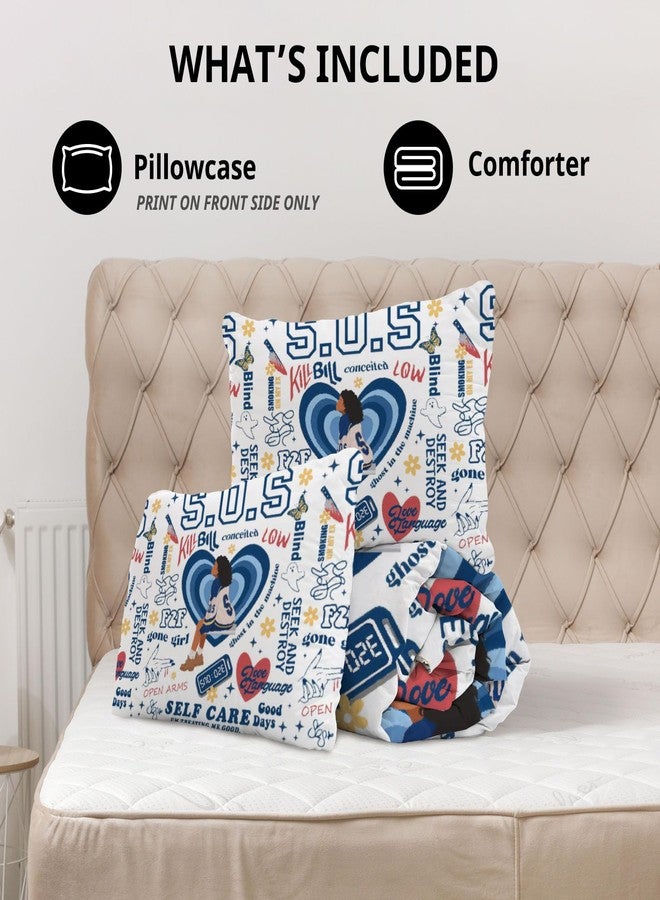 Allenjoy Full Size Soul Goddess Comforter Set R&B Bed Bedding Sets Bedroom Decor with 2 Pillowcases SC00206-005 - Image 5